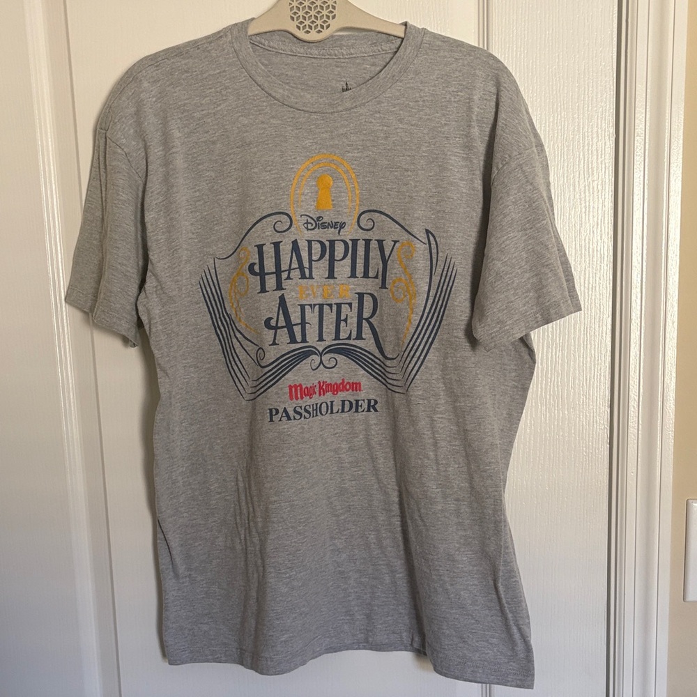 Disney Parks Gray Happily Ever After Magic Kingdom Passholder Tee